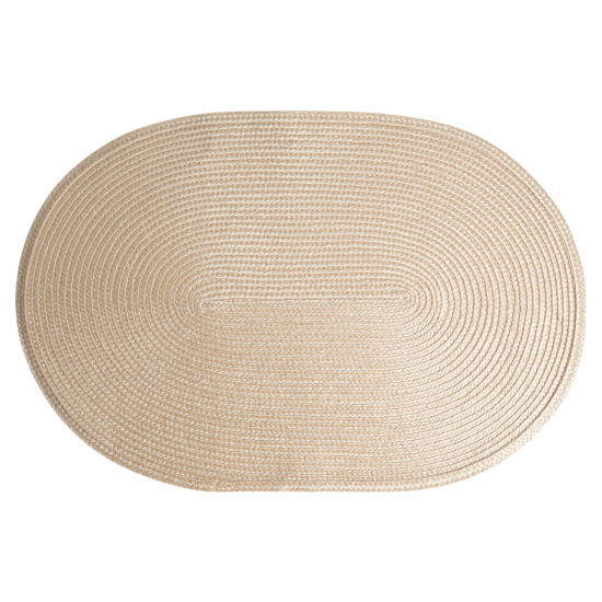 Салфетка под столовые приборы Vidage 45x30 см овальная полипропилен цвет бежевый