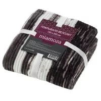 Покрывало Miamoza 150x200 см велсофт цвет белый/серый/коричневый