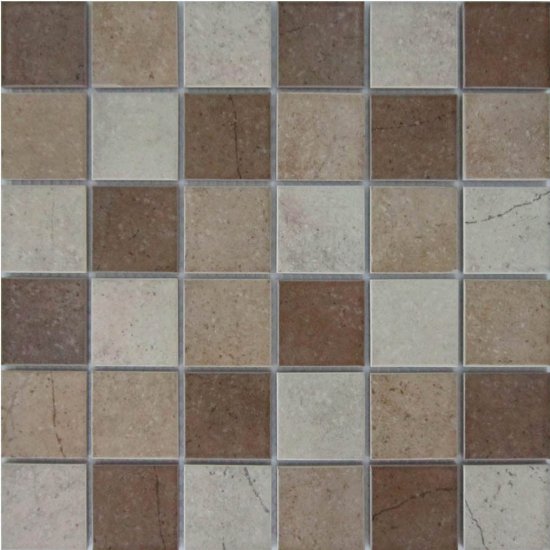 Мозаика керамическая KREAFORTA бежево-коричневая 300x300x5 мм