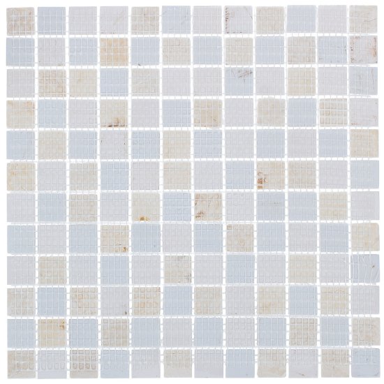 Мозаика стеклянная KREAFORTA бежевая 300x300x4 мм