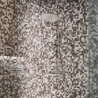 Мозаика стеклянная Kreaforta бежевый микс 300x300x4 мм
