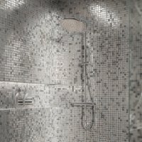 Мозаика стеклянная KREAFORTA серый микс 297x297x4 мм