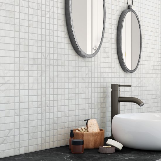 Мозаика мраморная KREAFORTA белый 300x300x8 мм