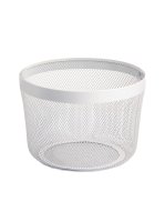 Корзина для хранения Уют мелкая сетка металл белый 12 л