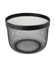 Корзина для хранения Уют мелкая сетка металл черный 12 л