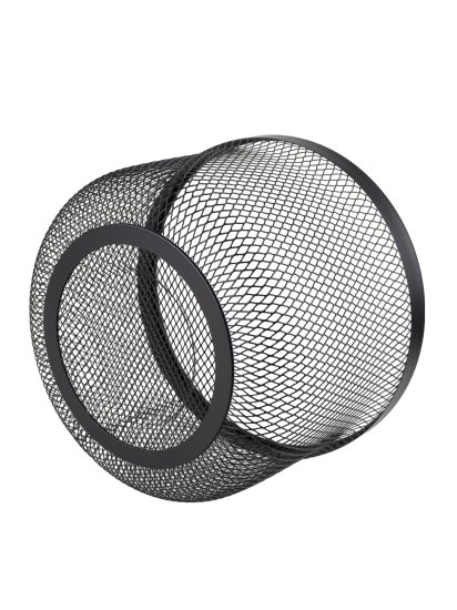 Корзина для хранения Уют мелкая сетка металл черный 12 л