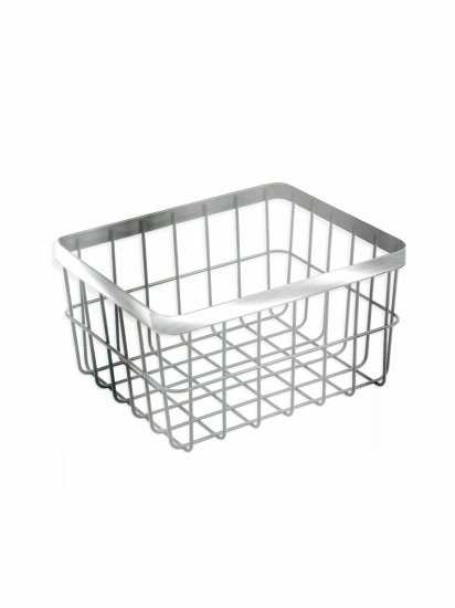 Набор из 2 корзин Уют крупная сетка металл хром 8+5 л