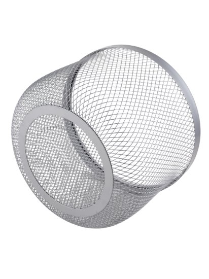 Корзина для хранения Уют мелкая сетка металл хром 12 л