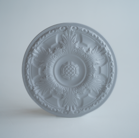 Декоративная потолочная розетка полистирол белая Decoflair D303-430 43 см