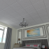Потолочная плитка экструдированная полистирол белая Decoflair 0804L 50x50 см 2 м²