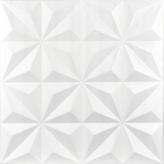Потолочная плитка экструдированная полистирол белая Decoflair 0819L 50x50 см 2 м²