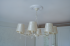 Декоративная потолочная розетка полистирол белая Decoflair D309-285 28.5 см