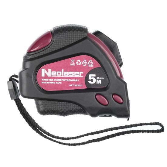 Рулетка Neolaser NL0011 с автостопом 5 м x 25 мм