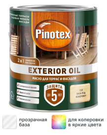 Защитное масло Pinotex Exterior Oil (CLR) цвет прозрачный 2.5 л