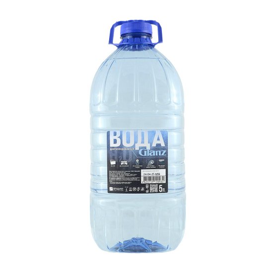 Вода дистиллированная Glanz 5 л