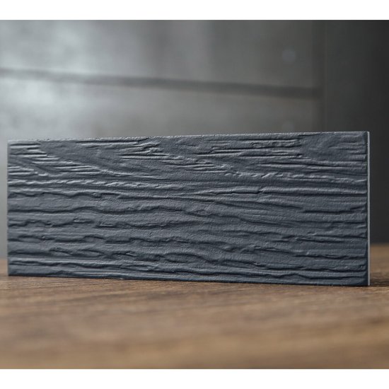 Сайдинг фиброцементный Fibra Plank 3000х200 мм графитовый серый