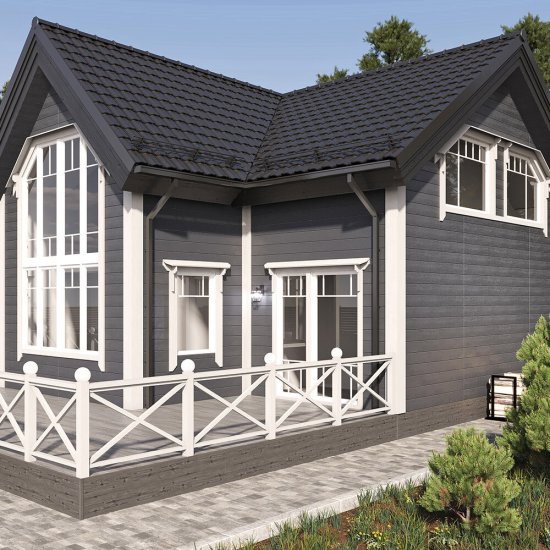 Сайдинг фиброцементный Fibra Plank 3000х200 мм графитовый серый