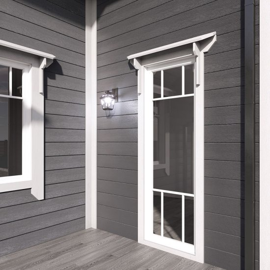 Сайдинг фиброцементный Fibra Plank 3000х200 мм графитовый серый