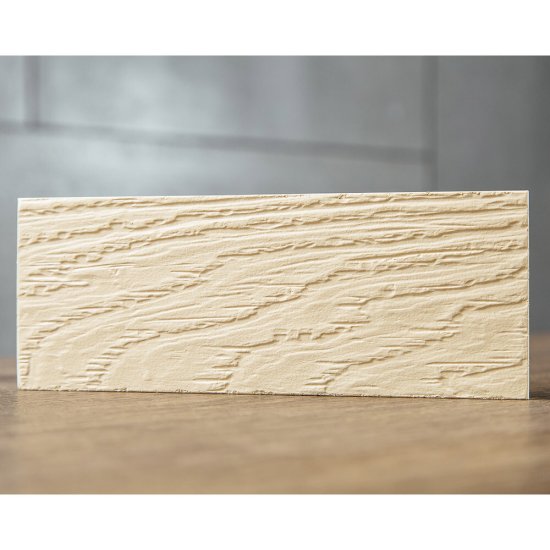 Сайдинг фиброцементный Fibra Plank 3000х200 мм светлая слоновая кость