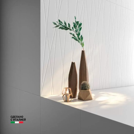 Плитка облицовочная Kerama Marazzi Танжер белая 1191x595x9 мм (3 шт.= 2,151 кв.м)