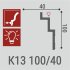 Плинтус потолочный из пенополистирола 40х100х2000 мм Bello Deco K 13H