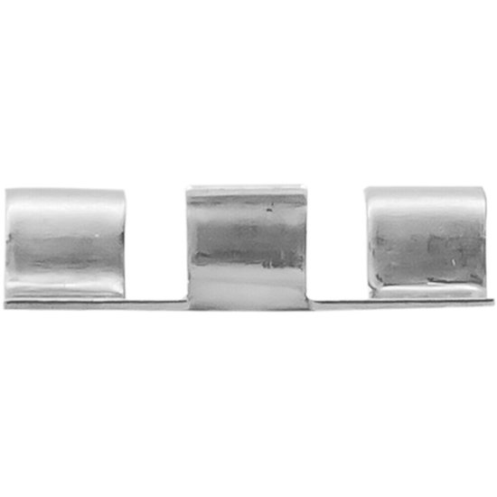 Клипса рядная монтажная Осфикс для бесшовного монтажа доски ДПК с саморезом нержавеющая сталь (35 шт.)