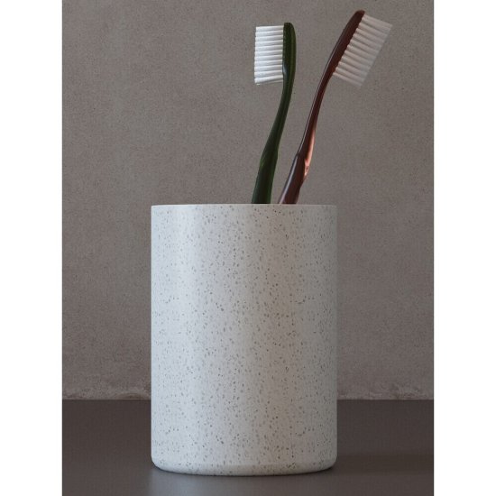 Стакан для ванной Zenfort Stone настольный керамика белый (106650)