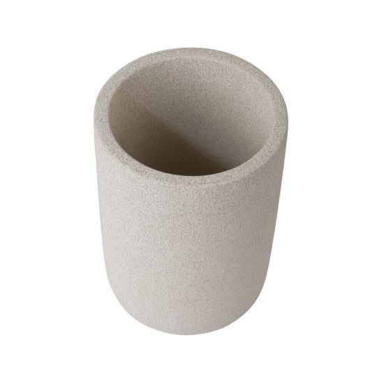 Стакан для ванной Zenfort Stone настольный керамика белый (106650)