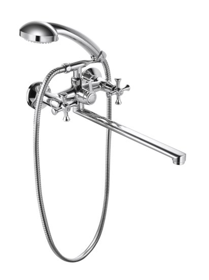 Смеситель для ванны Osgard Norito вентильный с лейкой и шлангом цвет хром
