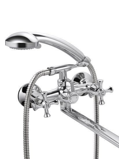 Смеситель для ванны Osgard Norito вентильный с лейкой и шлангом цвет хром