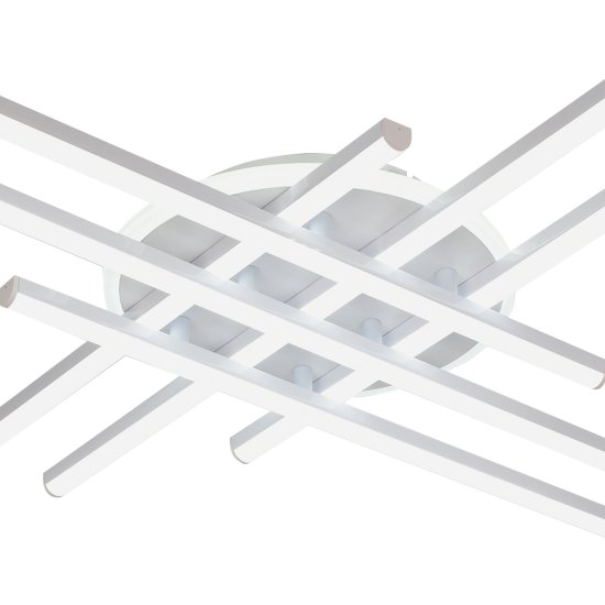 Люстра потолочная Глэдис SF8521/7C-WT-DL с пультом управления 20 м² регулируемый белый свет цвет белый