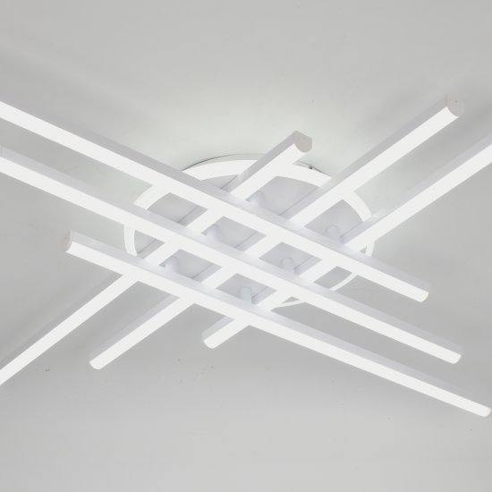 Люстра потолочная Глэдис SF8521/7C-WT-DL с пультом управления 20 м² регулируемый белый свет цвет белый