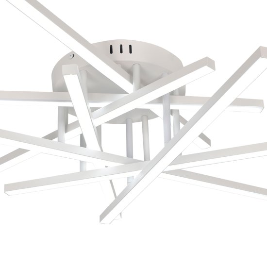 Люстра потолочная Фелис SF8522/7C-WT с пультом управления 20 м² регулируемый белый свет цвет белый