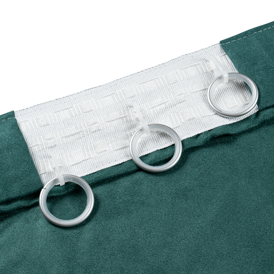 Штора на ленте KREAFORTA Manchester 200x280 см цвет изумрудный