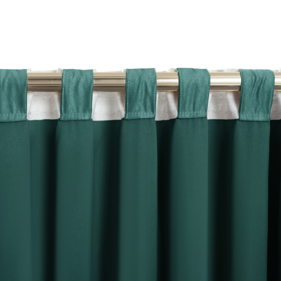 Штора на ленте KREAFORTA Manchester 200x280 см цвет изумрудный