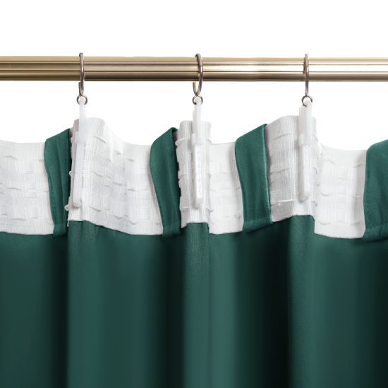 Штора на ленте KREAFORTA Manchester 200x280 см цвет изумрудный