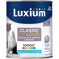 Краска для деревянных панелей моющаяся Luxium Classic Colour матовая цвет белый база BW 1 л