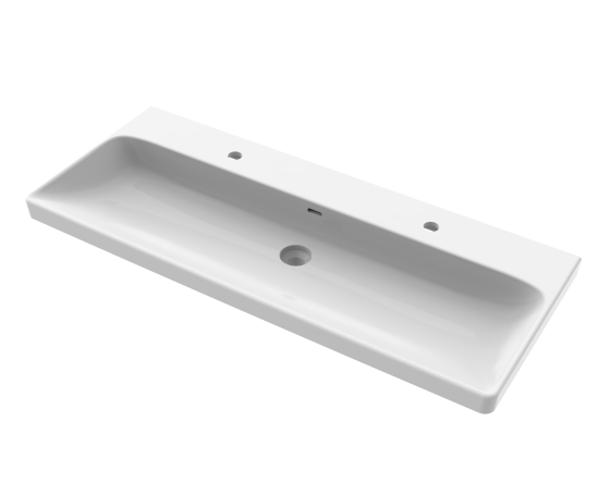 Раковина для двоих KONSENSA Teano 121 см сифон в комплекте