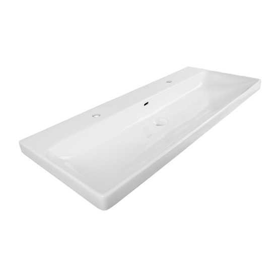 Раковина для двоих KONSENSA Teano 121 см сифон в комплекте