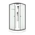 Душевая кабина Domani-Spa Delight Slim 80х80х218 см стекло прозрачное 4 мм с низким поддоном полукруг