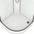 Душевая кабина Domani-Spa Delight Slim 80х80х218 см стекло прозрачное 4 мм с низким поддоном полукруг