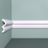 Молдинг из экополимера ударопрочный 60х18х2000 мм под покраску Bello Deco XPS M 6 белый