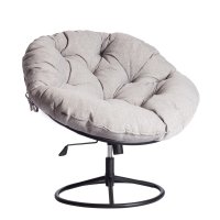 Кресло крутящееся Cloude Home серо-бежевое (21617)