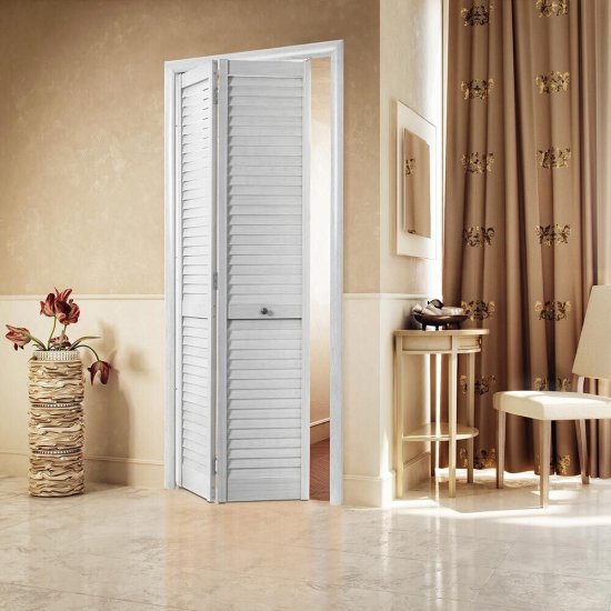 Дверь жалюзийная 803x2005 мм ясень серый