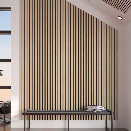 Панель акустическая 600х2780х9 мм Stella Comfort Light дуб снежный 1,67 кв.м (ЦБ-00016290)