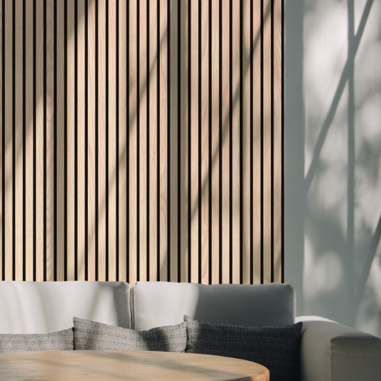 Панель акустическая 600х2780х9 мм Stella Comfort Light дуб снежный 1,67 кв.м (ЦБ-00016290)