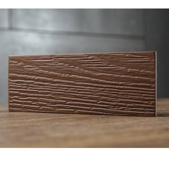 Сайдинг фиброцементный Fibra Plank 3000х200 мм терракотовый