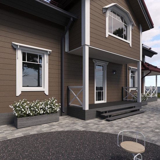 Сайдинг фиброцементный Fibra Plank 3000х200 мм терракотовый