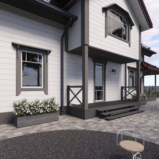 Сайдинг фиброцементный Fibra Plank 3000х200 мм серый светлый