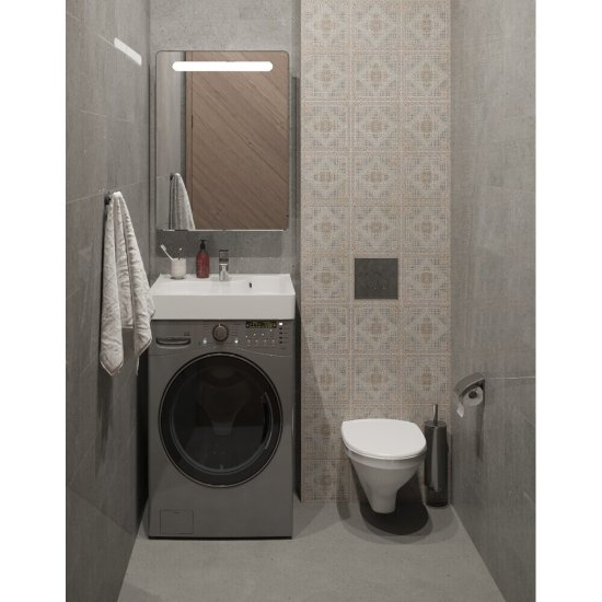 Раковина на стиральную машину Santek Клио с кронштейнами белая (1.WH50.1.780)